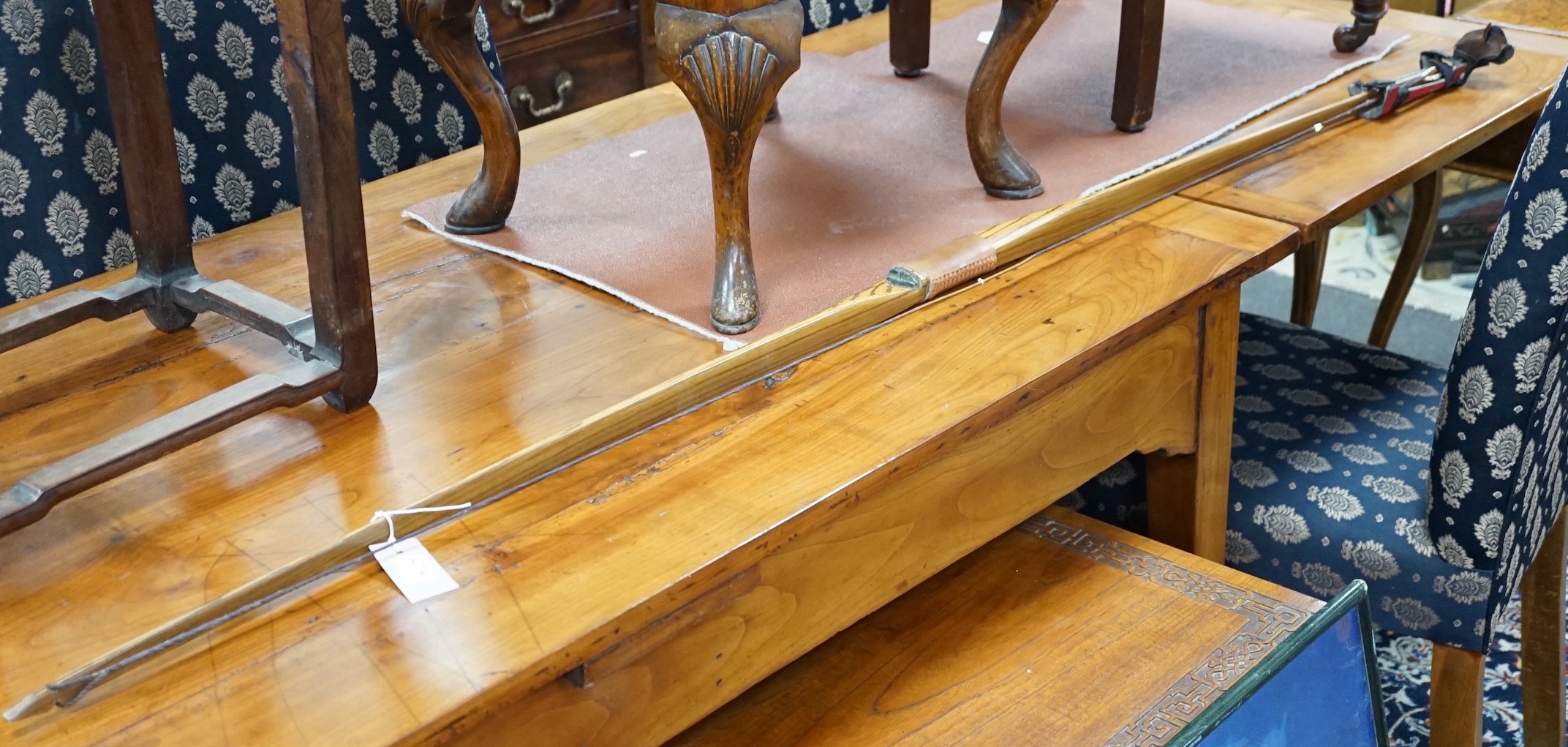 An archer's longbow, approx 180cm long